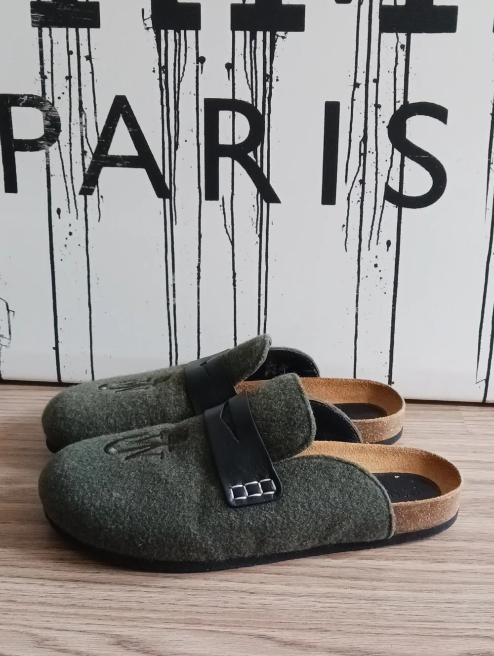 J.W.Anderson Men Felt Loafer Mule ,made In Italt Size 41